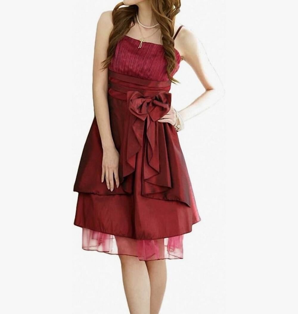 Cocktail Prom Dress Whimsigoth Vamp Y2K - Red Burgundy, Size XS/S